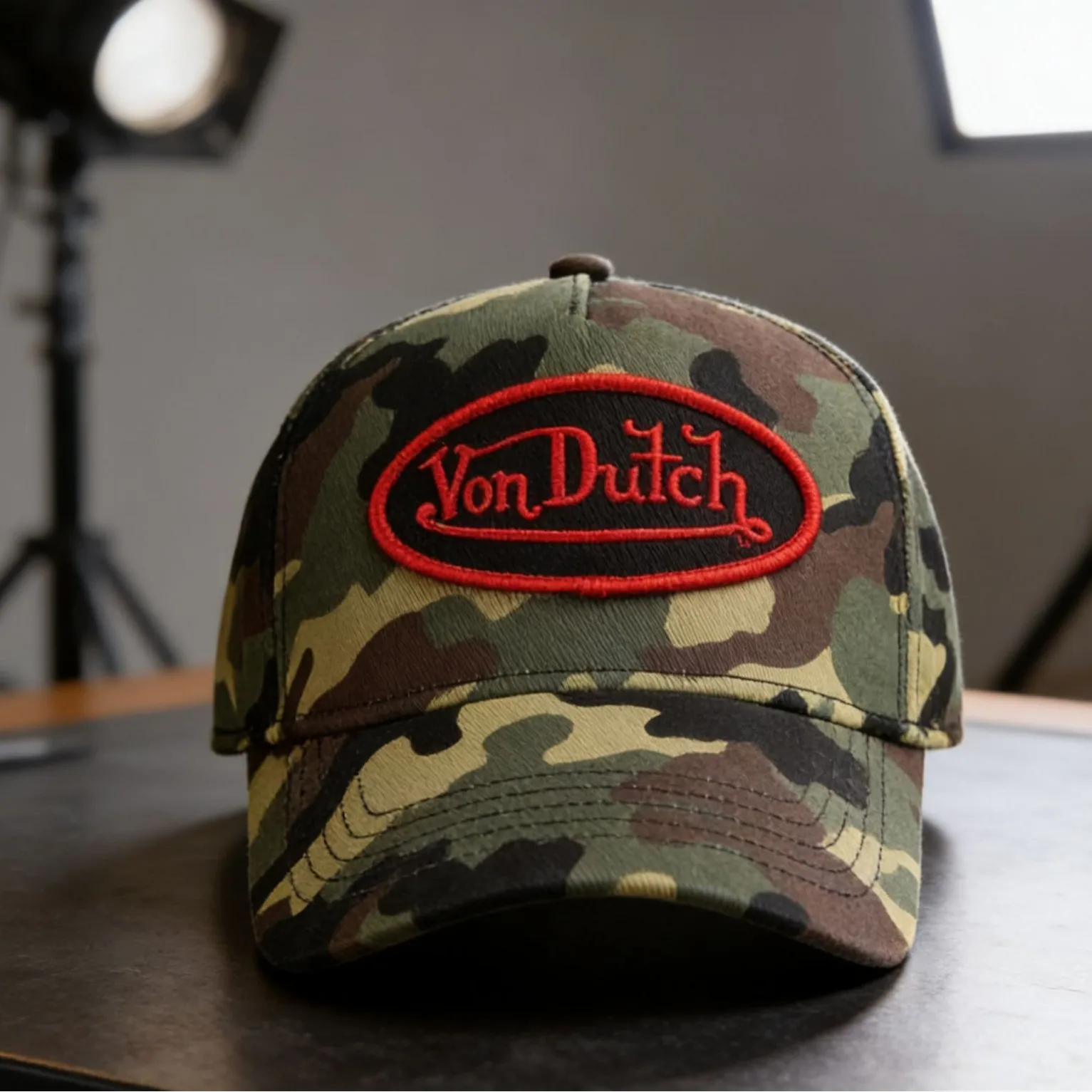 Unisex Baseball Cap Sun Protection Mesh Eyelet Embroidered Dutch Truck Driver Hat Adjustable round Top Bent Brim Foldable Cotton