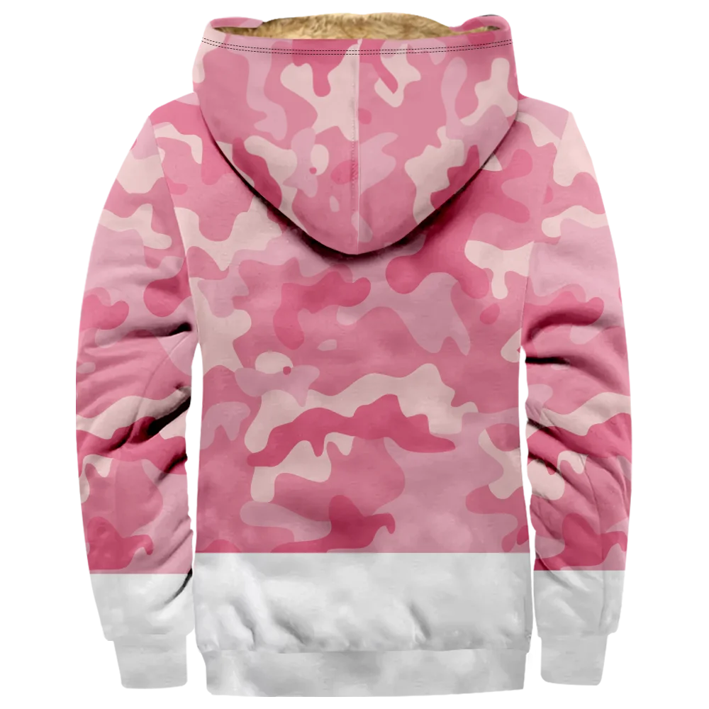 Abrigos de chaquetas de invierno para hombre, abrigo informal de camuflaje con patrón de almazuela de Color rosa, ropa de algodón, abrigo informal ligero