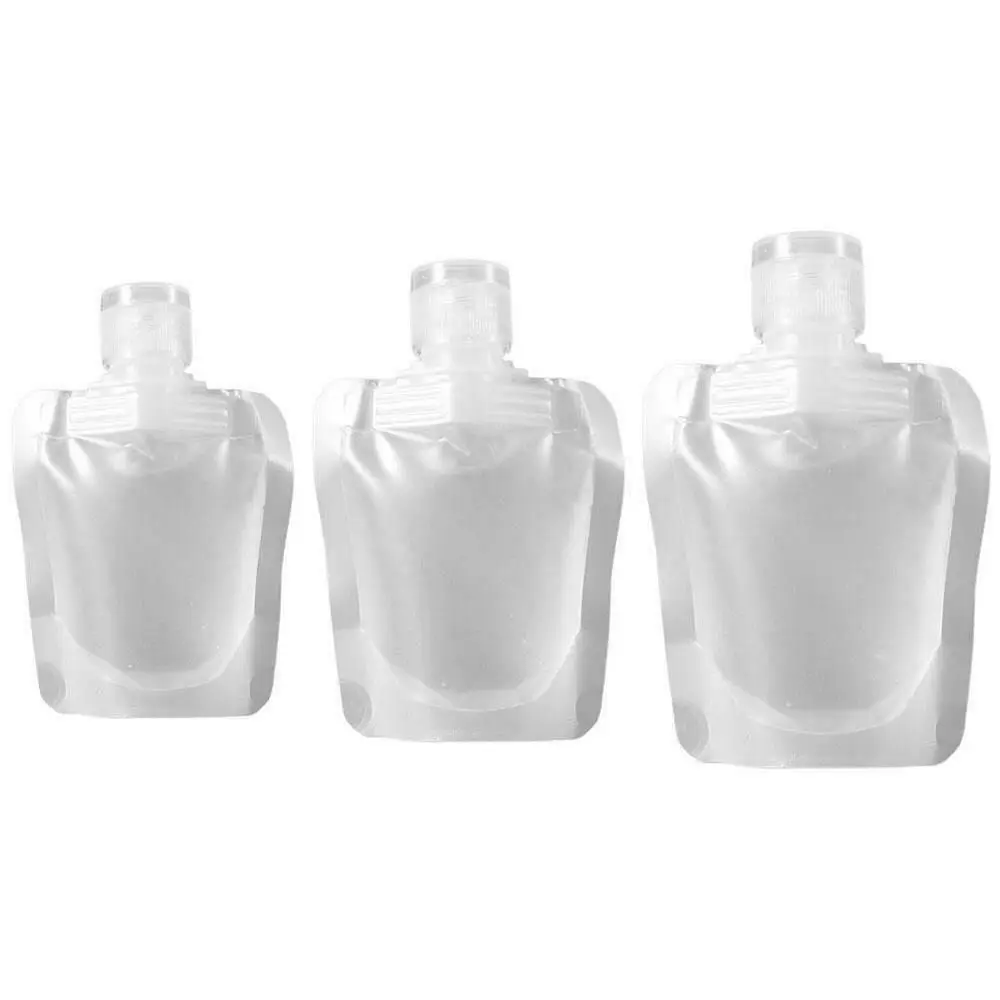 New PET Travel Dispenser Bag Transparent Nozzle Cosmetic Storage Bag Beverage Nozzle Bags