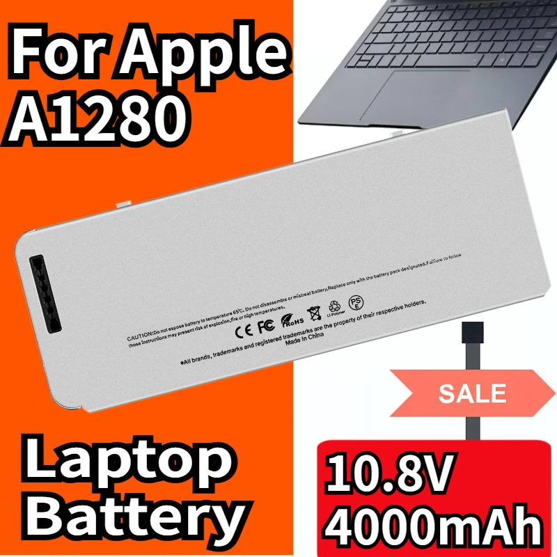 

New A1280 Battery Model for Apple MacBook 13 "13.3" Aluminum A1278 MB466LL MB771LL 24M