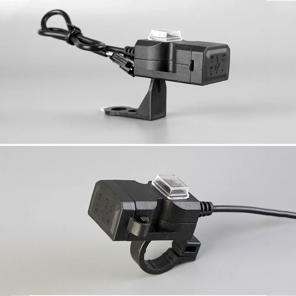 12 فولت-24 فولت المزدوج USB دراجة نارية المقود مهايئ شاحن مقاوم للماء مقبس إمداد الطاقة آيفون سامسونج هواوي
