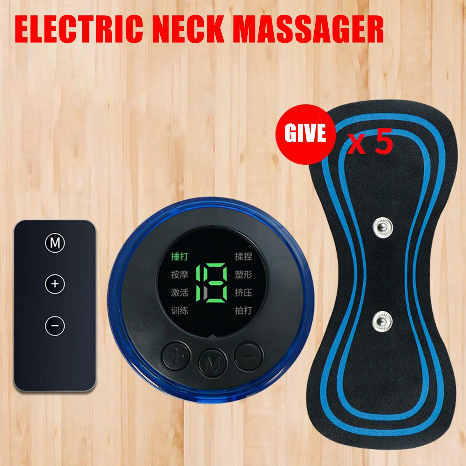 

Mini Massager Back Massager Adjustable Force Acupoints Massager Sticker for Neck Back Waist Hips Legs