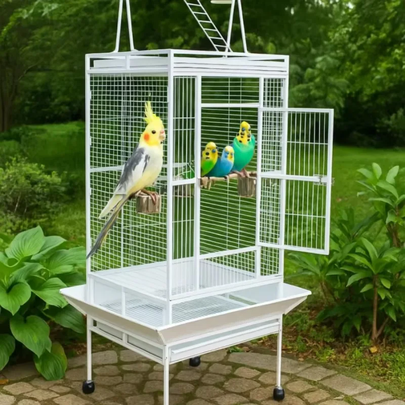 2026 Stainless Steel Carbon Bold Bird Cage Outdoor Macaw Cage Large Bird Cage Bird House for Pet Supplies