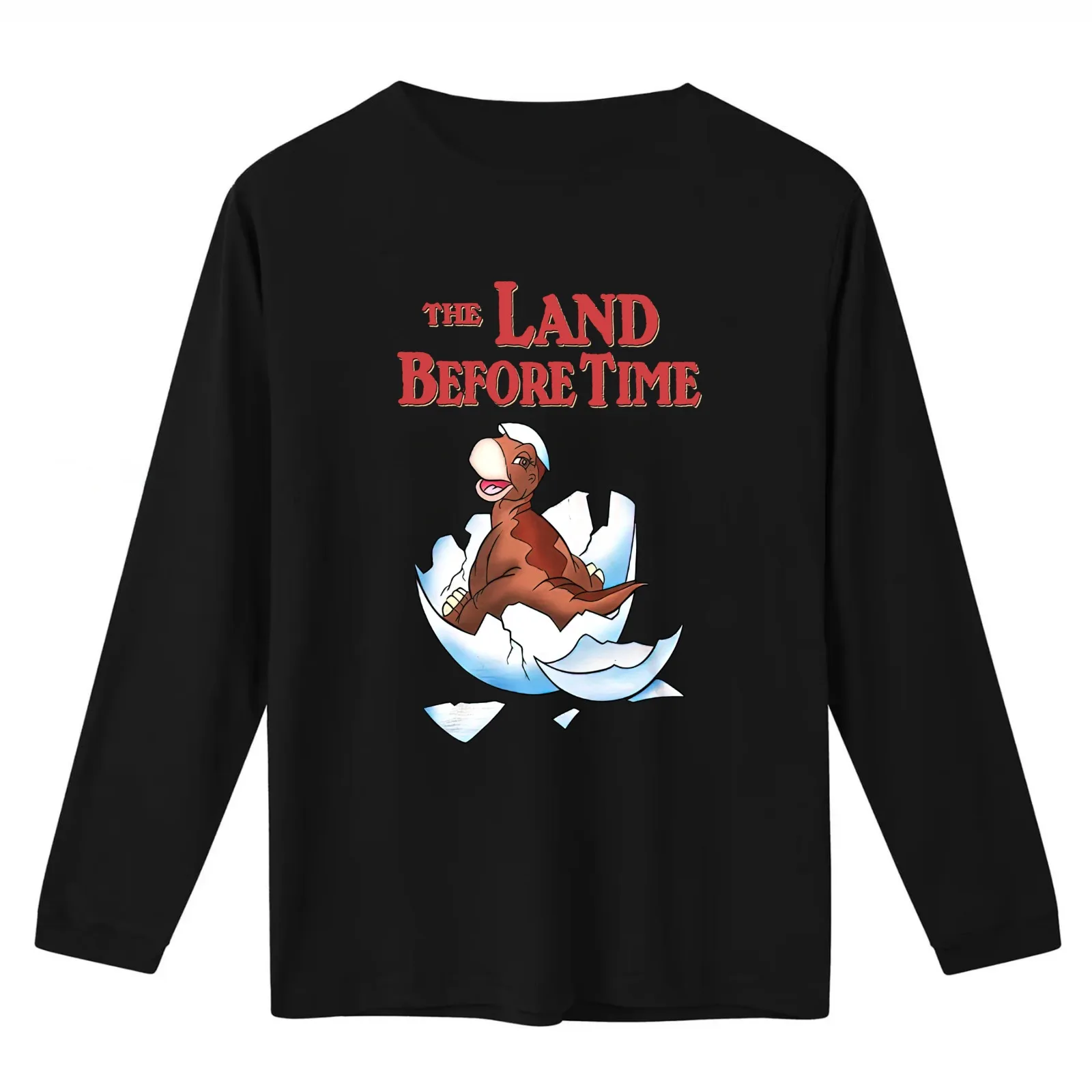 Hatching Egg Land Before Time T-Shirt Summer Casual Cotton Tee Oversized Streetwear Tops Vintage Graphic Print 100% Cotton
