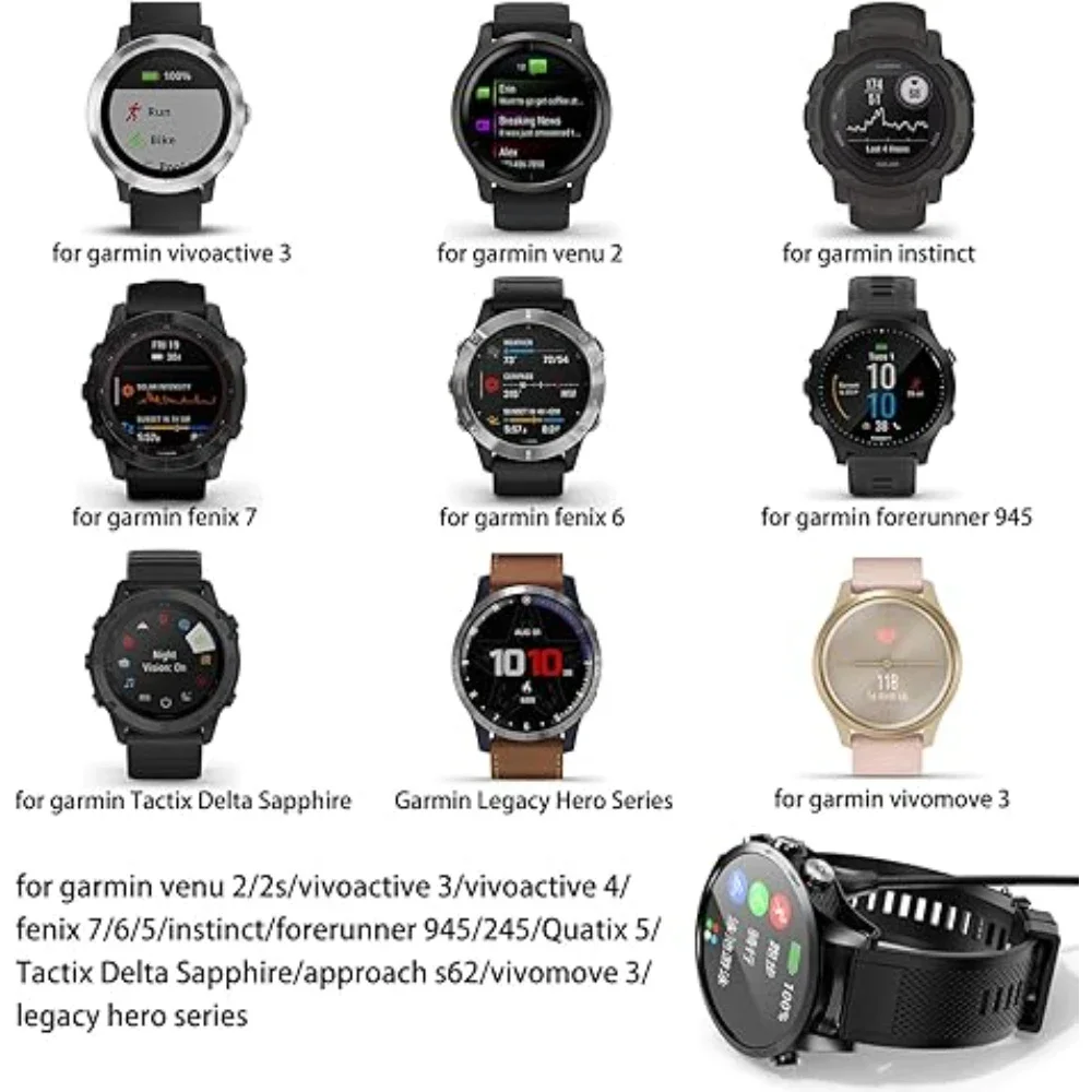 Für Garmin Forerunner 965 955 945 935 745 265 255 245 55 45 USB Ladegerät Smartwatch Lade Dock Kabel Ersatz Ladegerät – Detail 10