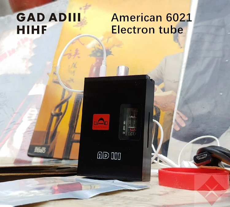 

ZiShan AD3 AD III OCL Portable Op amp bile 6021 Tube HiFi Class A for earphone headphone HD650 HD600