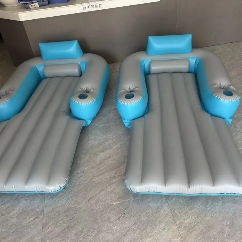

Inflatable Electric Floating Row Built-in Electric Propeller Outdoor Swimming Pool Water Folding Backrest Adult Lounge Chair