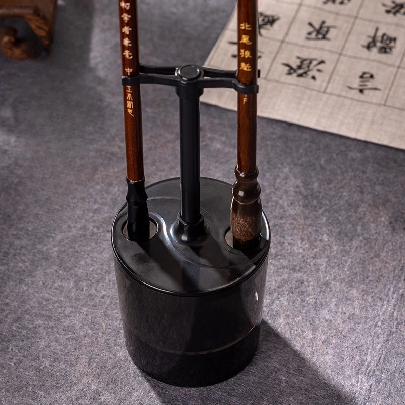 Chinese Calligraphy Washing Tool Multi Moisturizing Container Brush Hanger NoClean Pen Rest Anti-dry Brush Storage Holder
