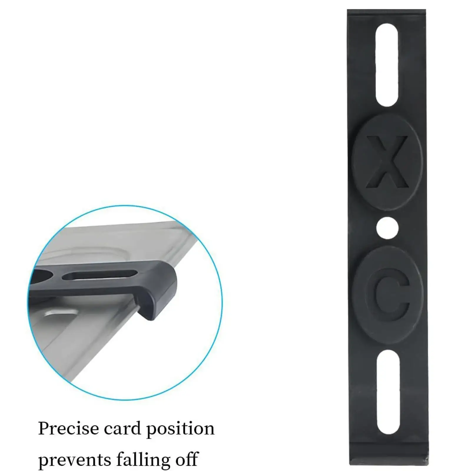 Frameless Black License Plate Holder ABS Car Mount Clip Clamps Brackets Universal Number Plate Frame for Garage and Vehicles