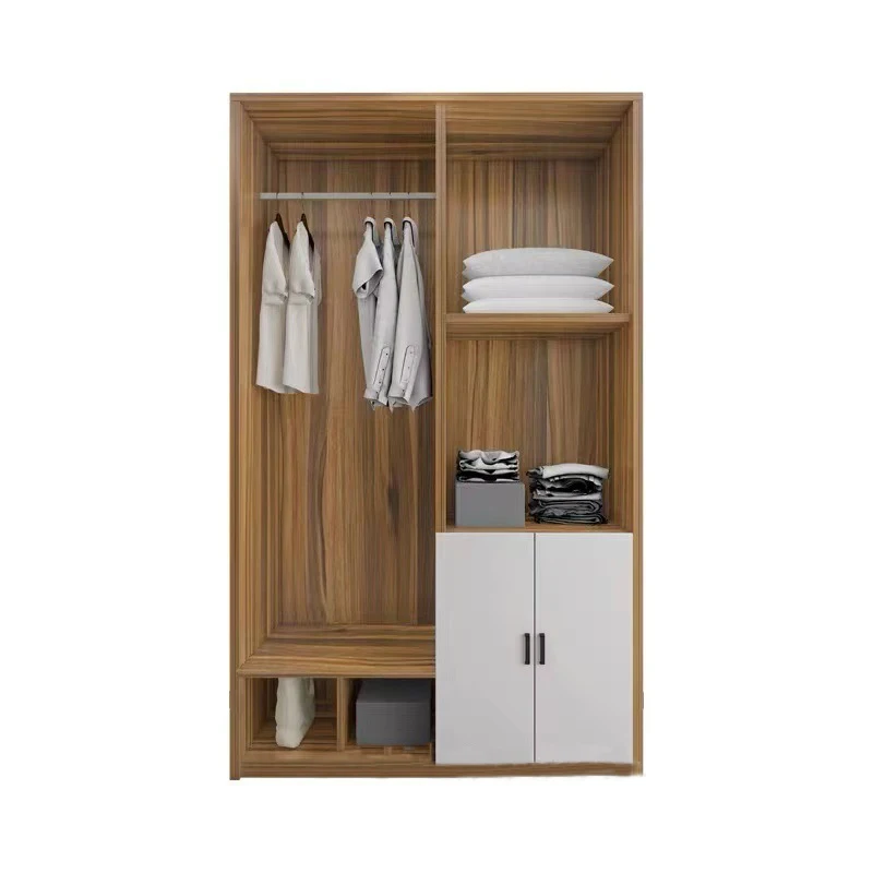 فندق الطفل النساء الرجال الخشب البسيطة كبار مجلس الزجاج انزلاق الباب خزائن خزانة لغرفة النوم غرفة المعيشة #3