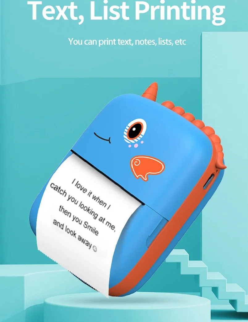 

Label Printer Thermal Printers Portable Mini Wireless Inkless Pocket Printers For Android IOS Photo Printers Label Printer Gifts