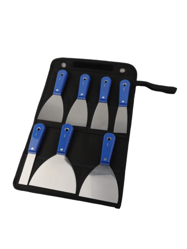 

For DIY Projects 11.42*8.66*0.79 In Drywall Tools 7pcs Scraper Set For Drywall Ergonomic Scraper Carbon Steel Construction