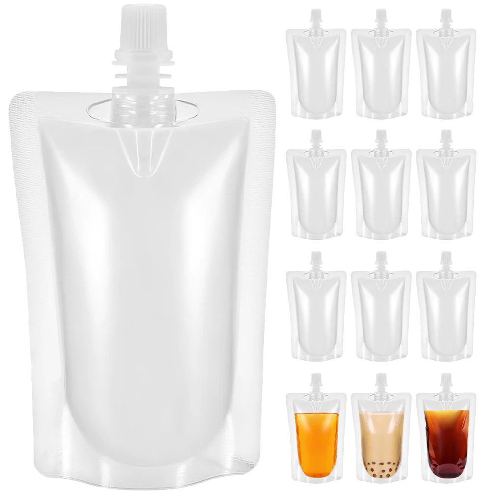 

100 Pcs Food Sealed Packaging Bags Transparent Disposable Beverage Containers Juice Storage Pouches Travel Flasks Lightweight