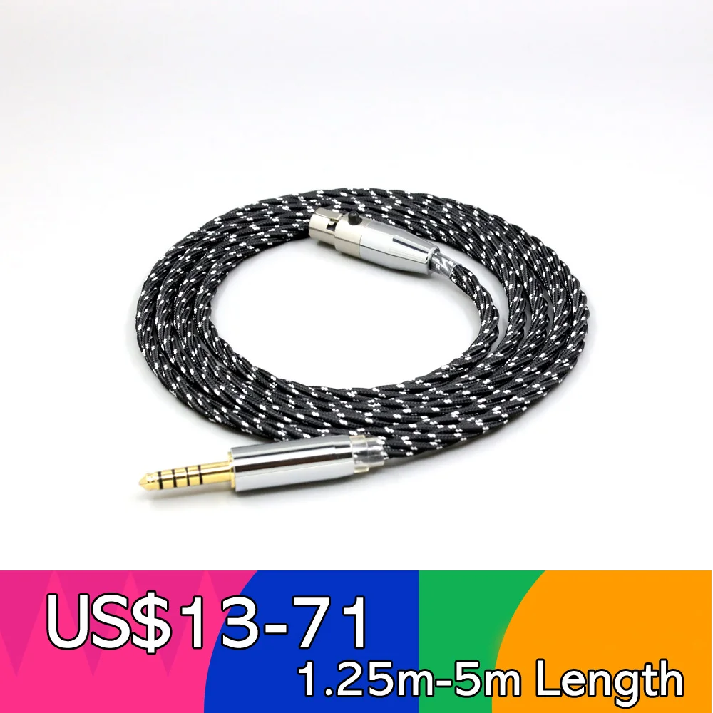 OCC Mixed OFC Twisting Nylon Earphone Cable For AKG Q701 K702 K271 K272 K240 K141 K712 K181 K267 K712 LN008734