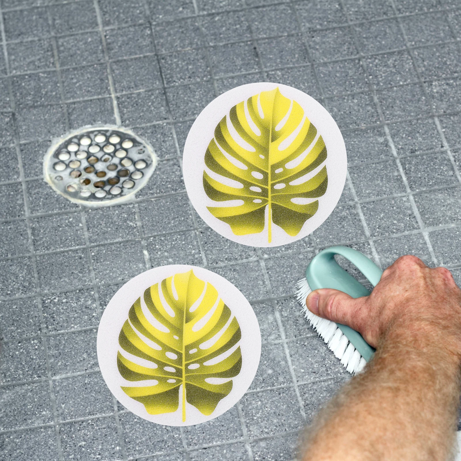 

Non-slip Stickers Bath Grip Leaves Child Bathtub Decals Leaf Patterns PEVA Material Easy Paste Smooth Surfaces Teaching Shape