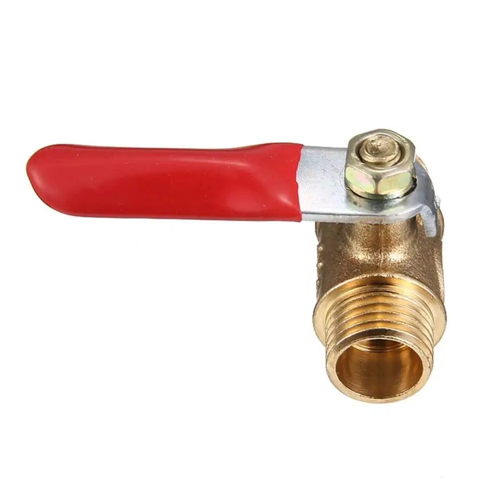 

G1/4 Brass Air Compressor Switch Pipe Fittings Pipe Male to Male Thread Ball Valve