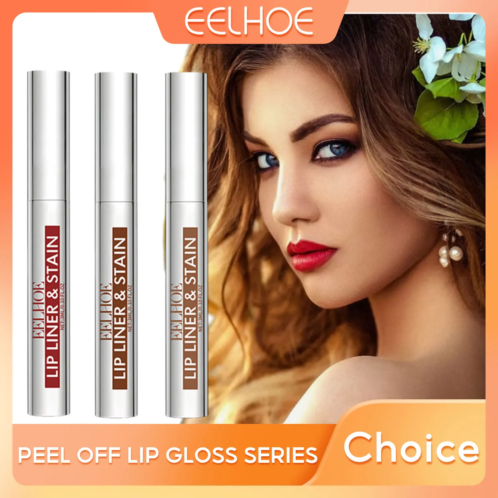 EELHOE Waterproof Lip Liner Tattoo Lasting Peel off Lip Makeup Cosmetic Sexy Red Lip Contour 3 Colors Matte Lip Liner Cosmetics