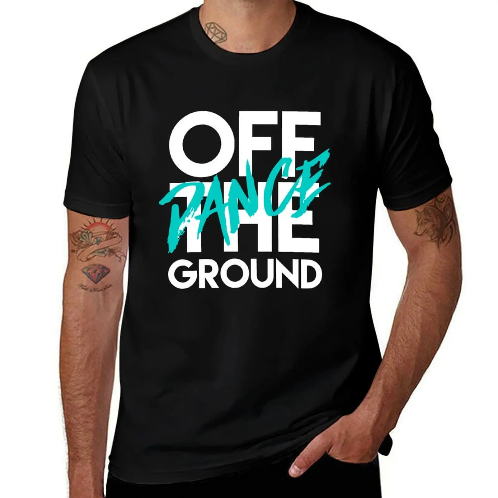 

Off the Ground Stacked (white) T-Shirt Sporty Casual Quick Dry T-Shirt