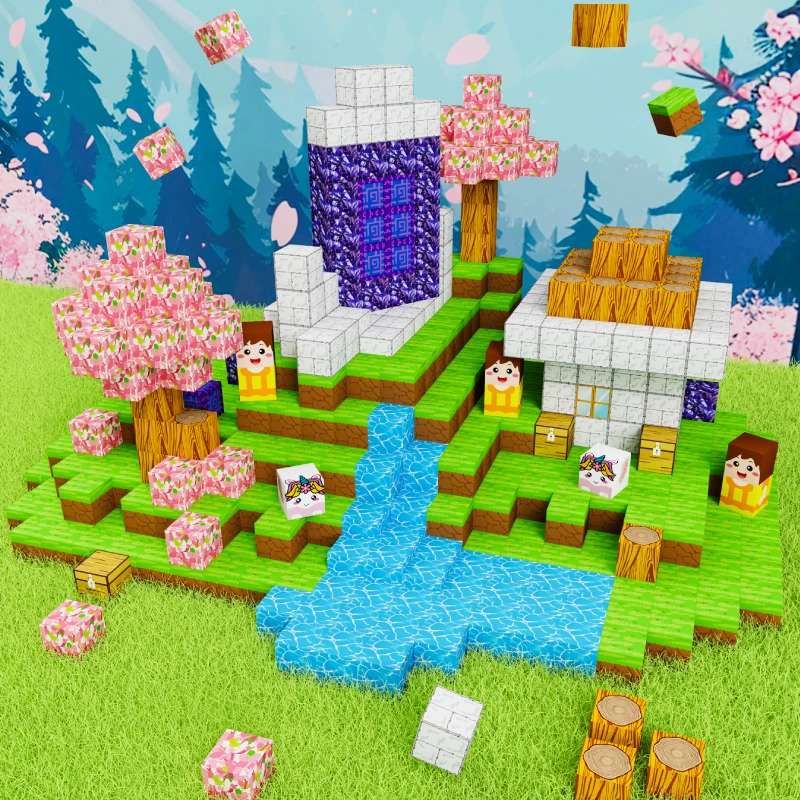 

100PCS DIY Magnetic Building Block Set Home-Made Educational Toy Kit for Kids Creative Construction Playset