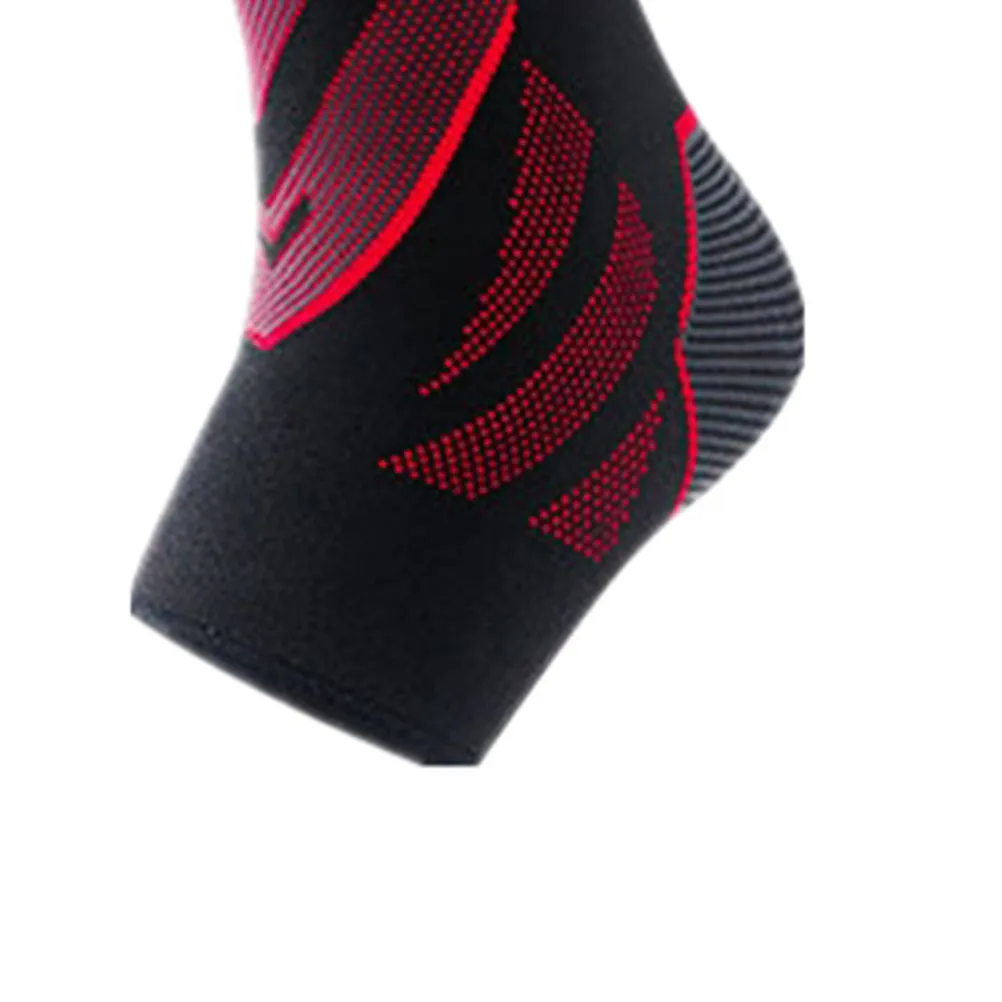 

1Pcs Sports Ankle Support Sleeve Breathable Silicone Anti-Slip for Exercising Running Fitness Ankle Brace Protector Black Red