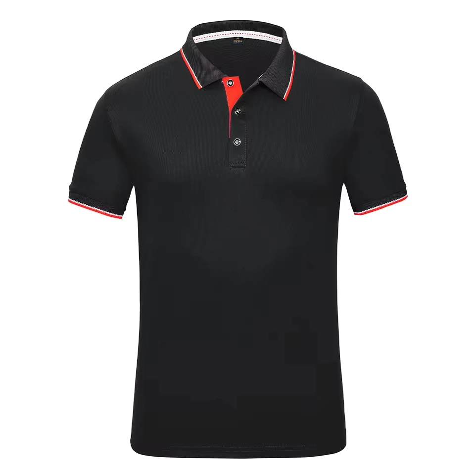 Summer New Fashion Men's Casual Trendy Quick Drying Polo Shirts Short Sleeve Turn-down Collar Solid Color T-shirts Male Tops