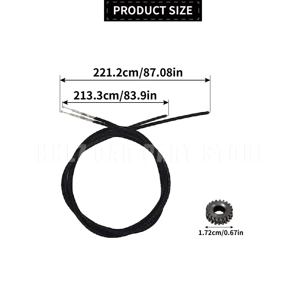 New Part Number 8401Z0 8484C4 For Citroen C3 Pluriel Convertible Sunroof Repair Kits 1Pair Cable with Gear Car Accessories