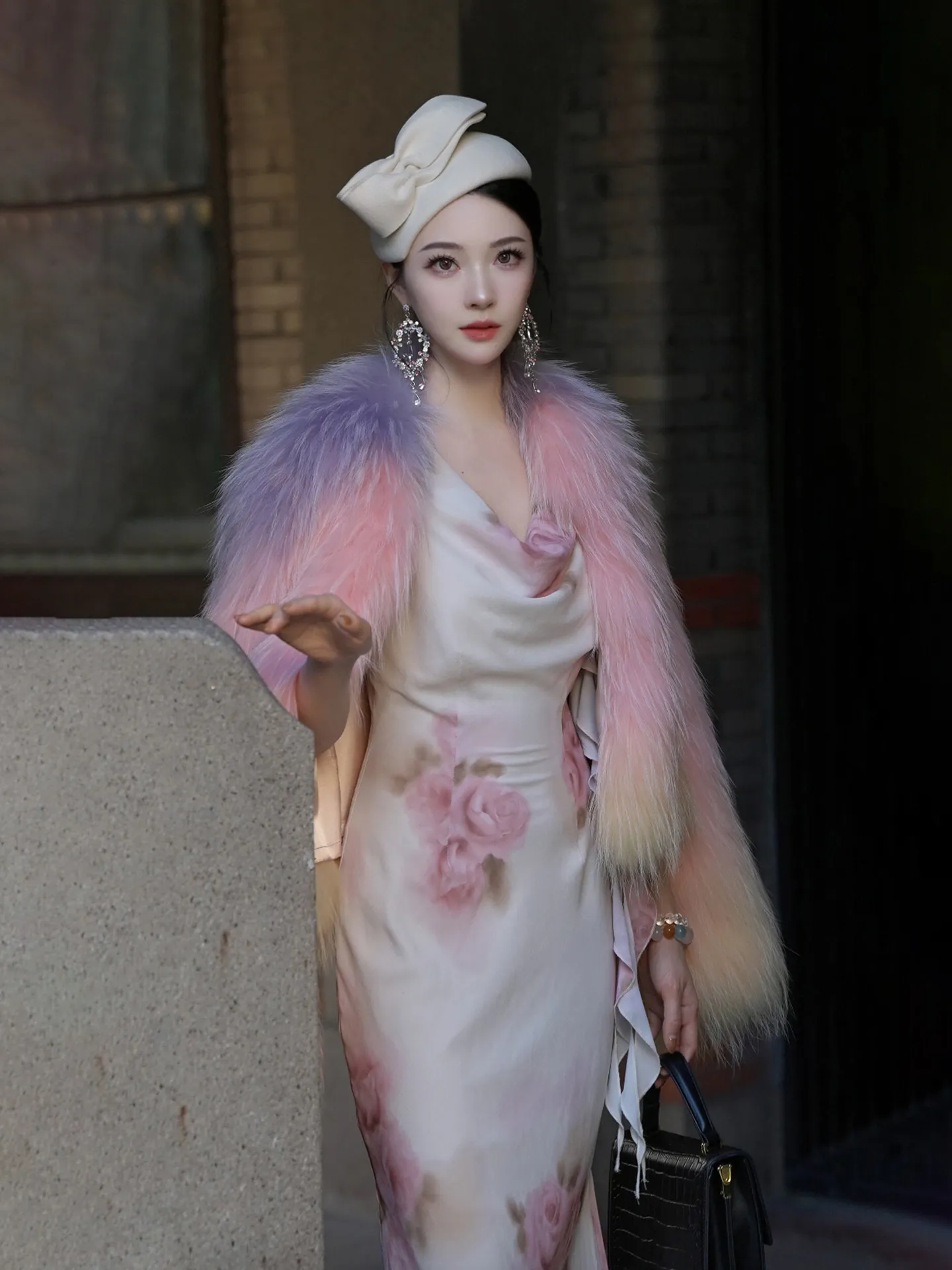 AYUNSUE Real White Raccoon Fur Coat Women Winter Jacket Ladies Clothes Fashion High-end Real Fur Coats Loose Fit Пальто Женское