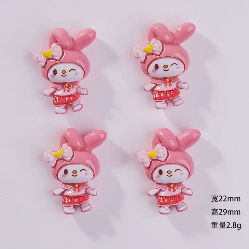 Sanrio-アニメーションヘッドブレスレット,キャンバスに手作り,樹脂アクセサリー