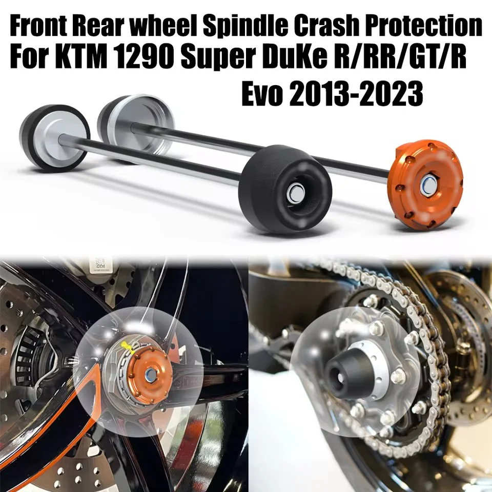 

1290Super Duke R For 1290 Super DuKe R/RR/GT/R Evo 2013-2023 Motorcycle Front Rear wheel Spindle Crash Protection