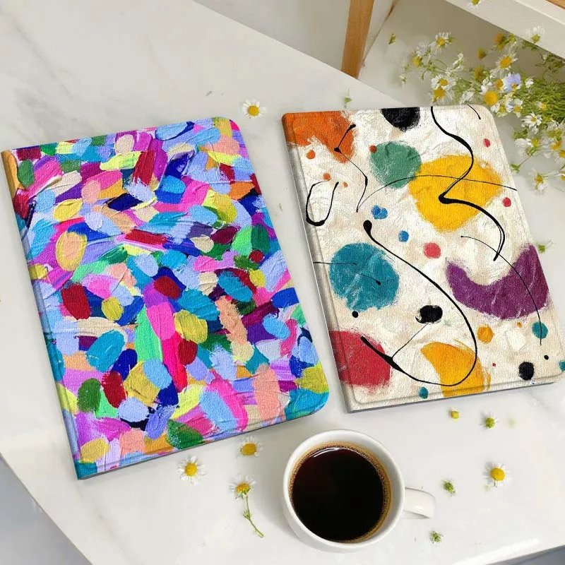 

Colorful Abstract Painting Gift Tablet Case For Huawei Honor MatePad MediaPad Air 5 6 7 11 V6 V7 V8 V9 X9 X8 T10 T10s C5e T5