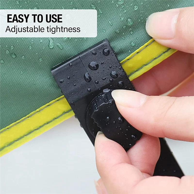 24 قطعة من مشابك قماش القنب شديدة التحمل، مشابك قماش القنب، مشابك قماش القنب، مشابك الخيمة، غطاء مظلة حمام السباحة بنجي