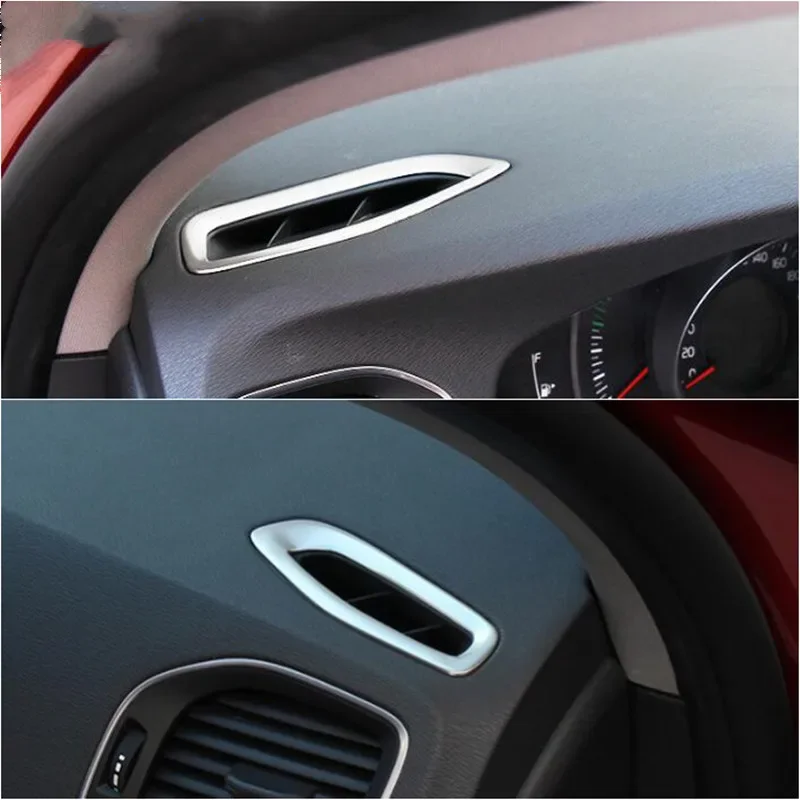 

Декоративная накладка на рамку воздуховода приборной панели для Volvo S60 2012-2017, наклейка из нержавеющей стали, аксессуары для интерьера автомобиля