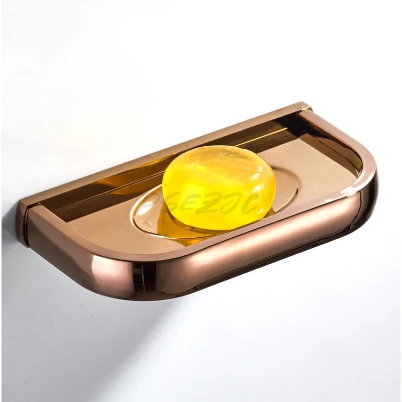 Simple Soap Holder Brass Plated Rose Gold Soap Holder Bathroom Soap Box Bathroom Pendant - view 2