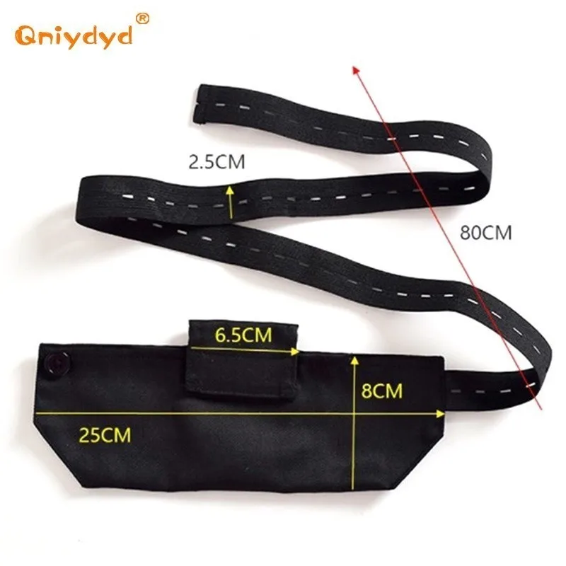 Adjustable Button-Type Peritoneal Dialysis Catheter Fixation Waist Belt with Pocket