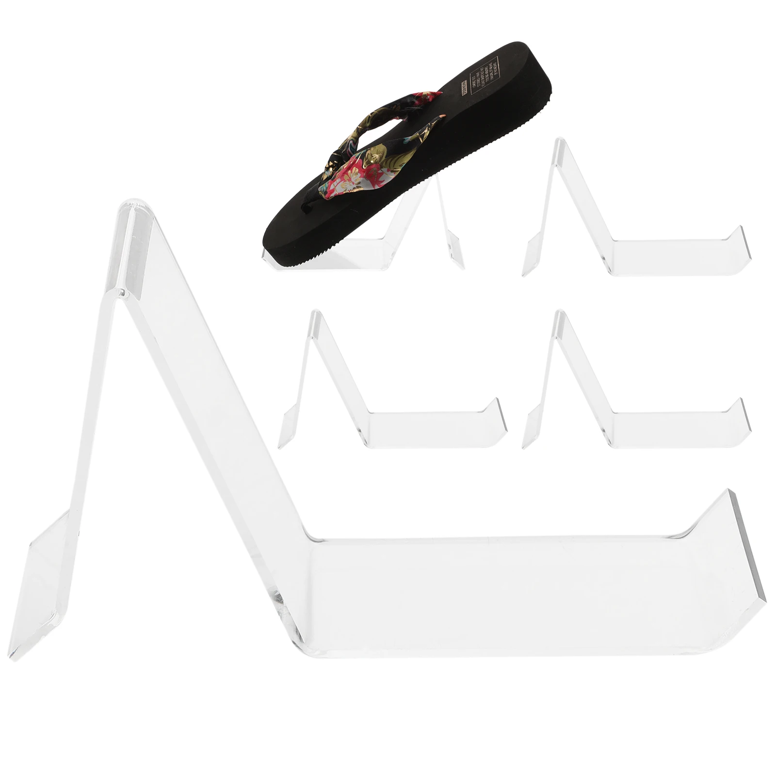 

5pcs Shoe Display Stand Retail Shelves Sports Shop White Men Women Acrylic Stand Retail Display Riser Showcase Premium