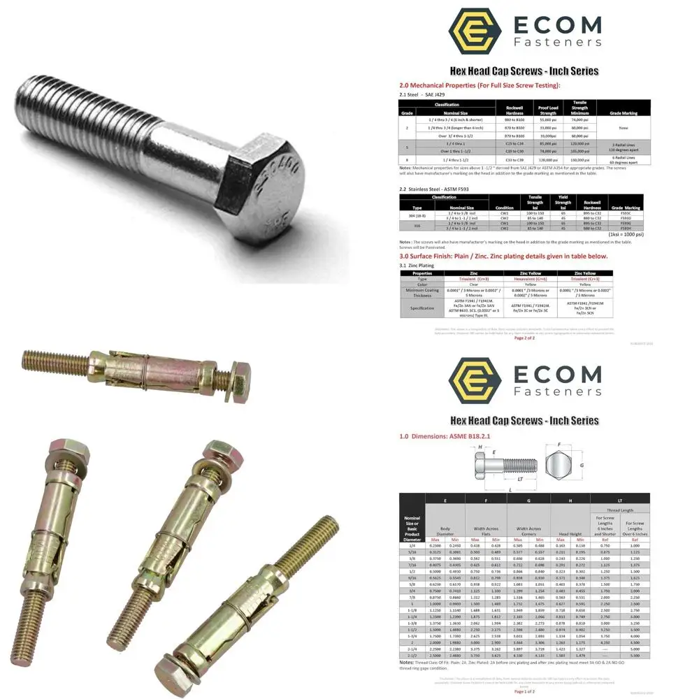 

Stainless Steel Hex Cap Screws 3/8-16 x 2 Inches Coarse Thread Partially Threaded 100 Pack
