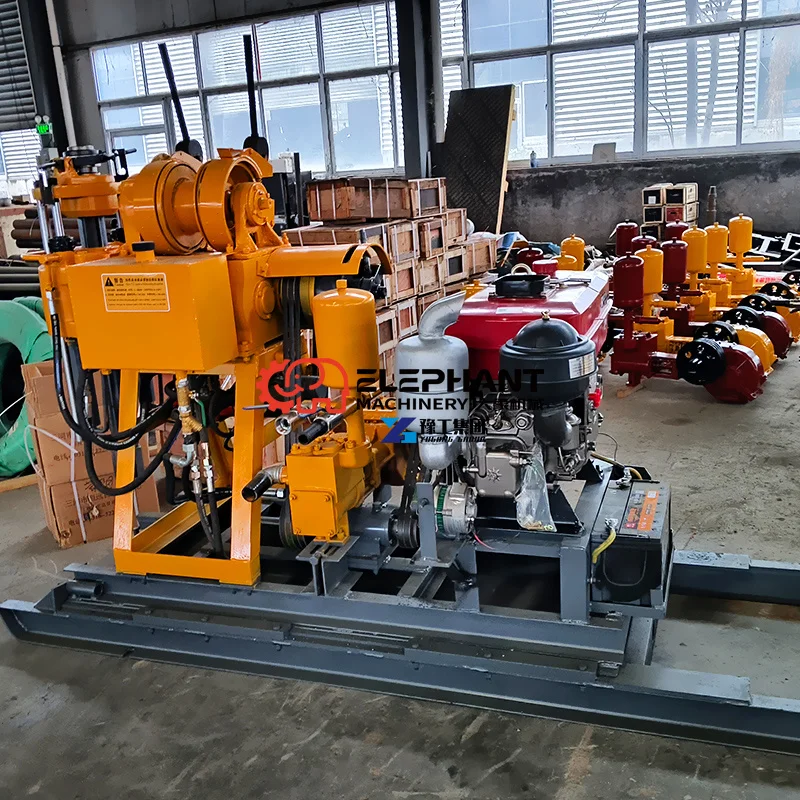 XY Series Rock Core Drill 130m/180m/200m Deep Hole Geological Exploration Water Well Rig Pump Engine Motor Components for Sale