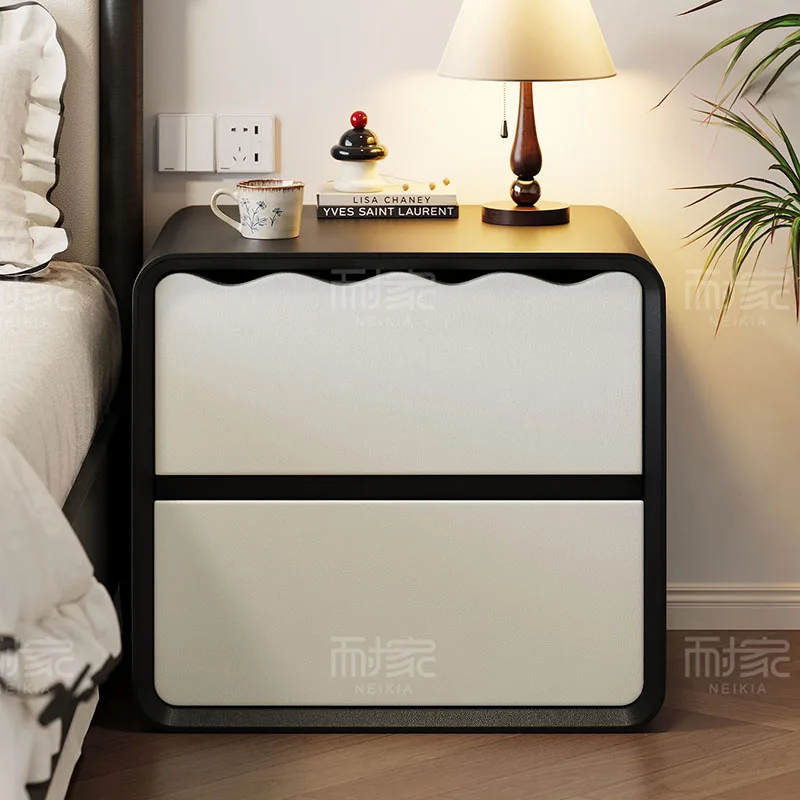 Coffee Storage Bedside Table Bedroom Wood Organizer Decor Cabinets Nightstand Corner Space Saving Criado Mudo Trendy Furniture