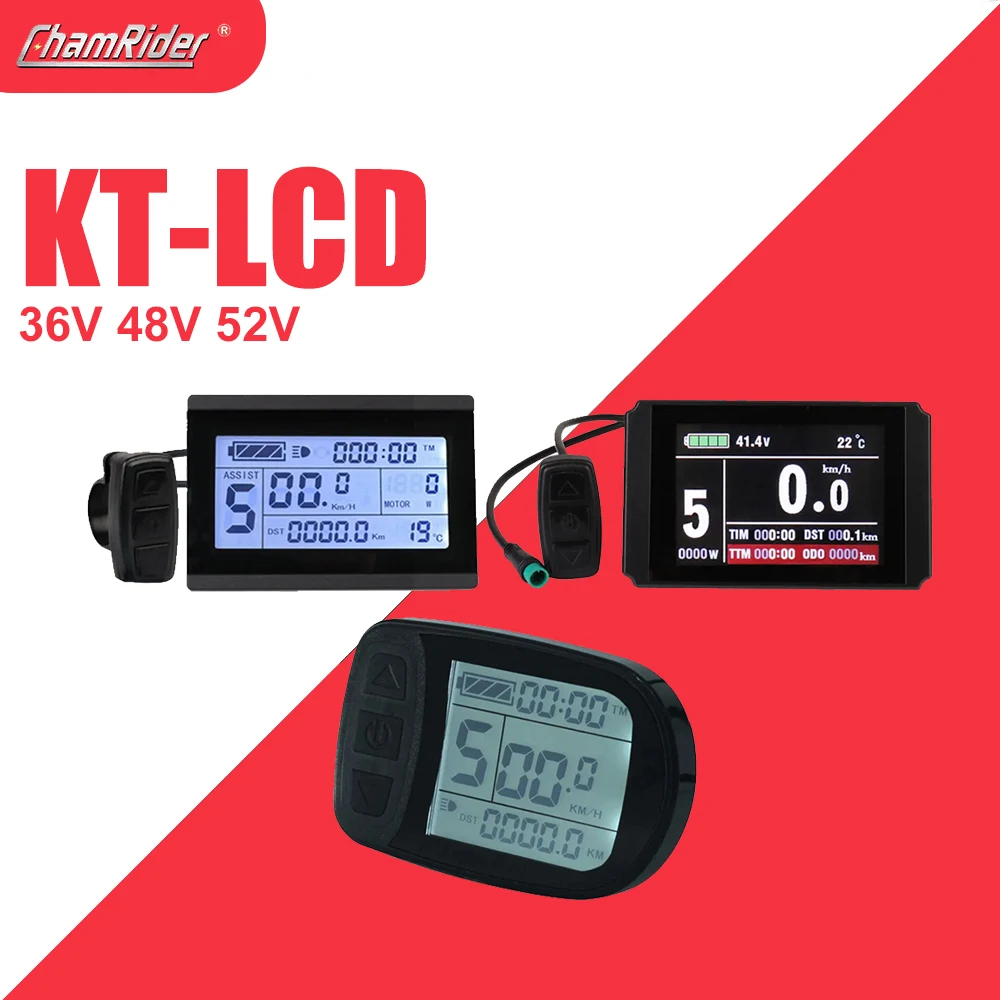 

KT LCD Meter for Electric Bicycle, Intelligent Controller, Ebike Panel, Julet, Waterproof, LCD3, LCD8HU, LCD5, 24V, 36V, 48V