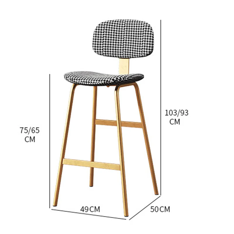 Kitchen Bar Chair Barber Shop Barbershop Designer Swivel Nordic Chairs Cheap Counter Stools Metal Cafe Outdoor Beauty Salon High