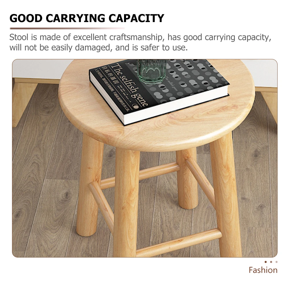Wooden Stool for Kids Toddlers Low Height Children Furniture Mini Step Chairs Bathrooms Outdoor Use Foldable Small