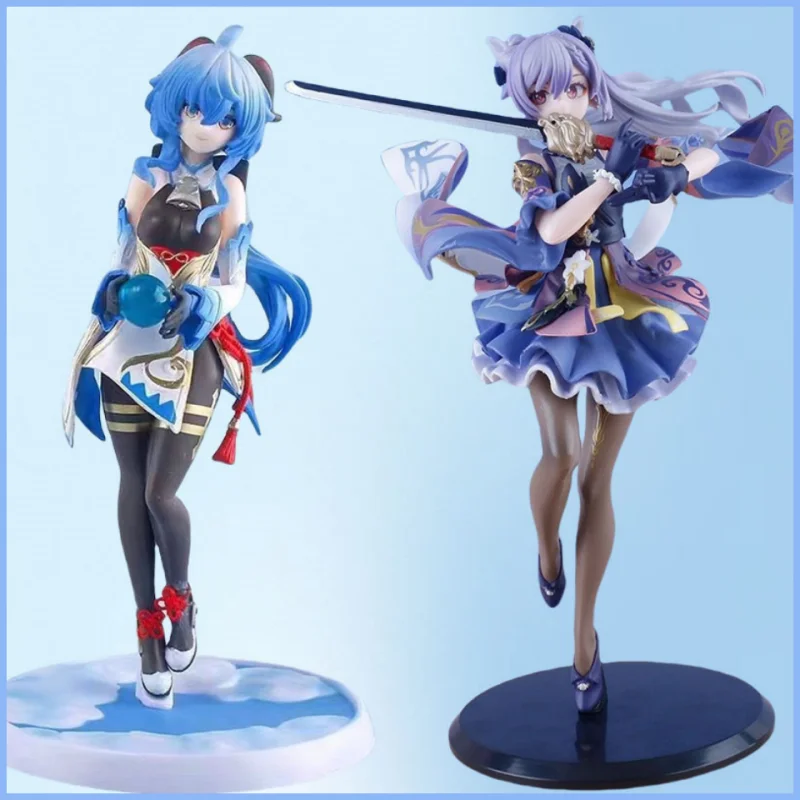 

Hot Chinese Game Series Figure Keqing Figure Game Peripherals Pvc Holding A Sword Action Figure Ornaments Decor Boys Gifts Doll