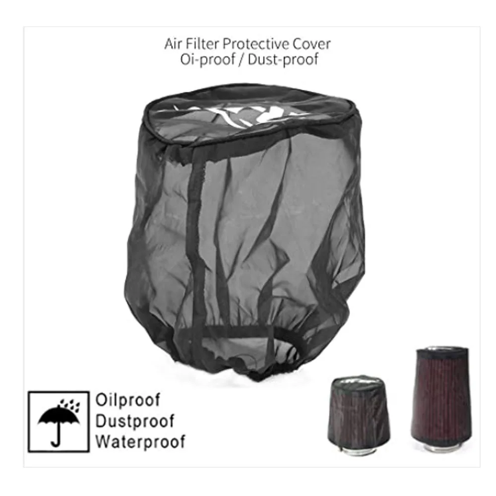 Universal Air Filter Protective Cover for High Flow Air Intake Filter Protective Cover Waterproof Dustproof Air Intake Cover