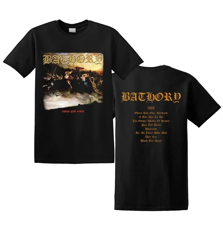 BATHORY - Camiseta 'Blood Fire Death'