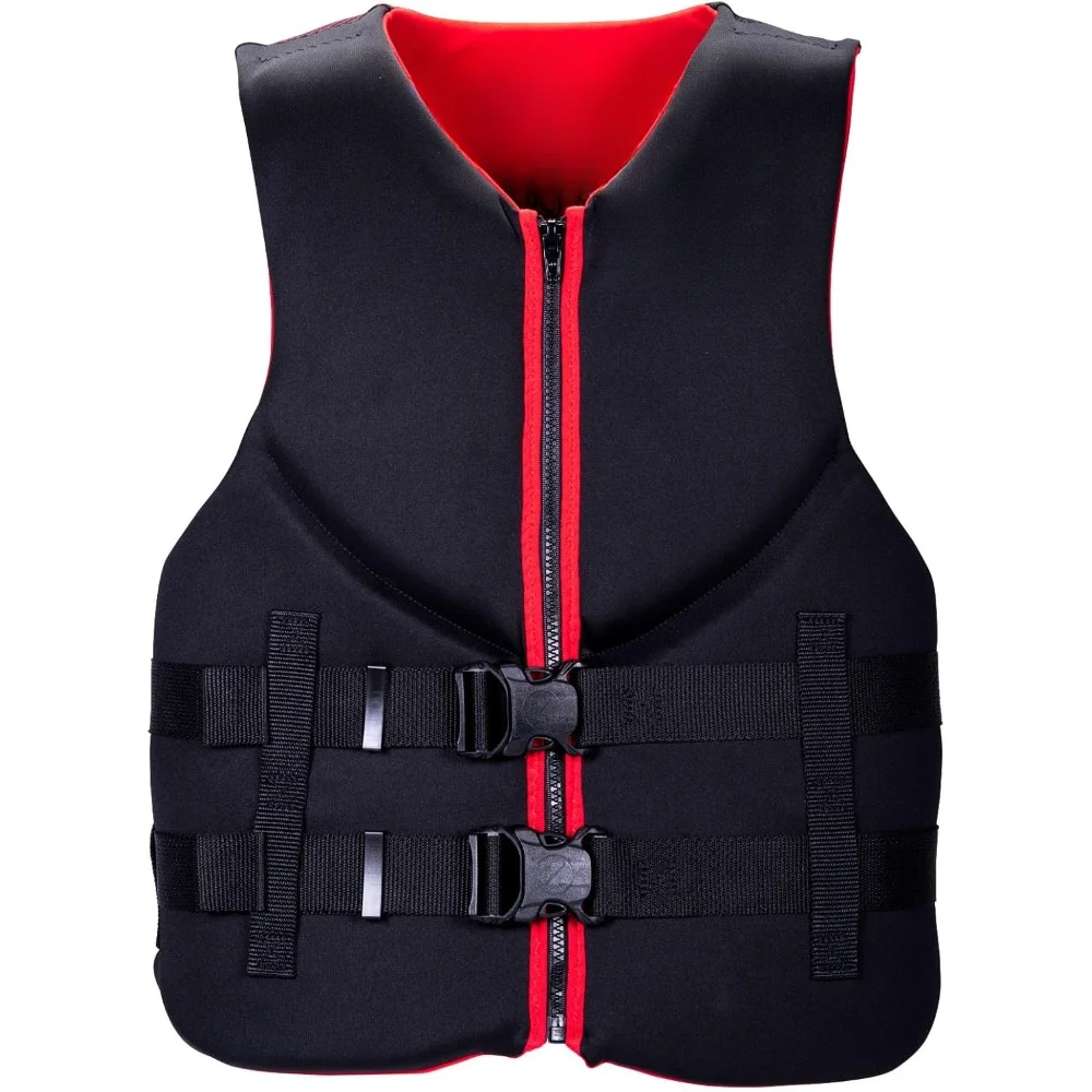 

Men's Life Jacket - US Coast Guard Approved Level 70 Buoyancy Aid, Great for Any Water Sports Activity Including Boating Paddle