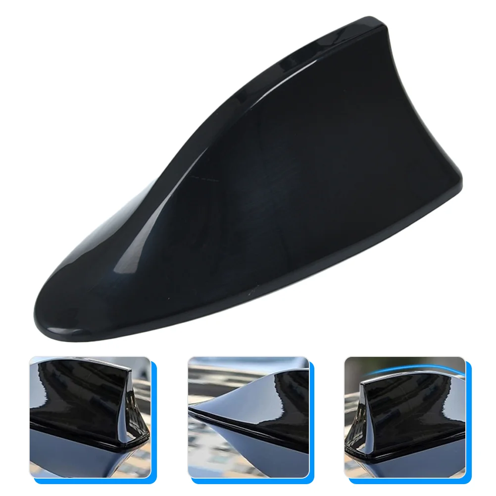 Shark Signal Antenna Mount Fin Cover Refit with Base for Car Radio Metal Auto Roof Aerial