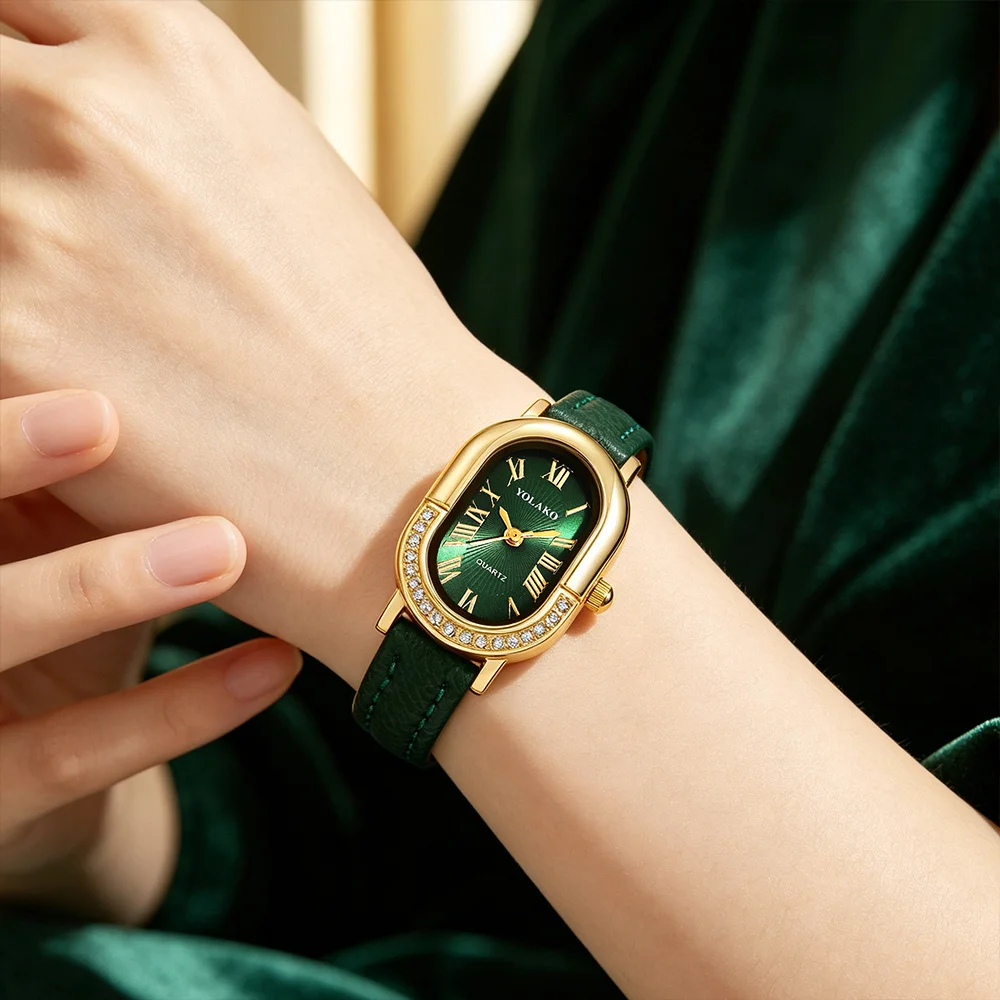 6pcs/set Women's Casual Watch and Bracelet Necklace Earring Ring, Suitable for Wearing in Various Occasions (No Gift Box)