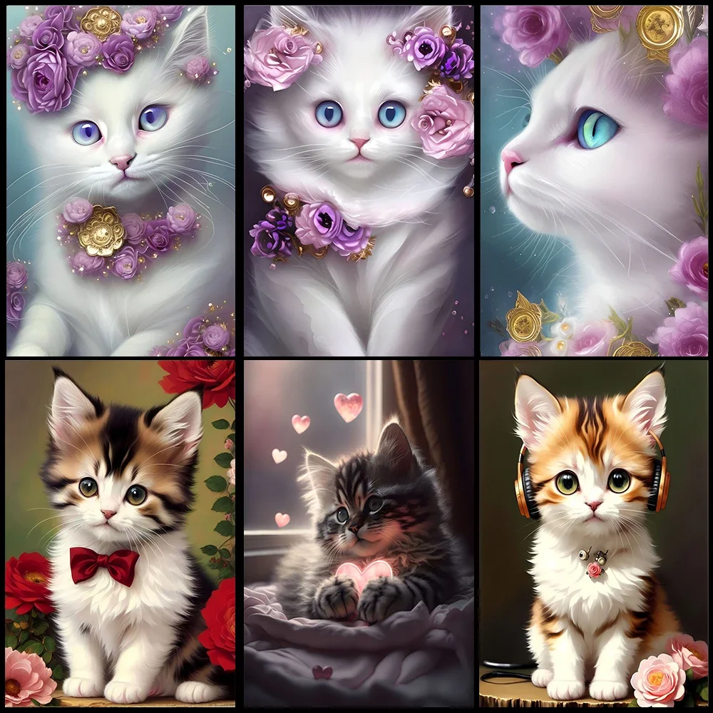 Cute White Kitten P…