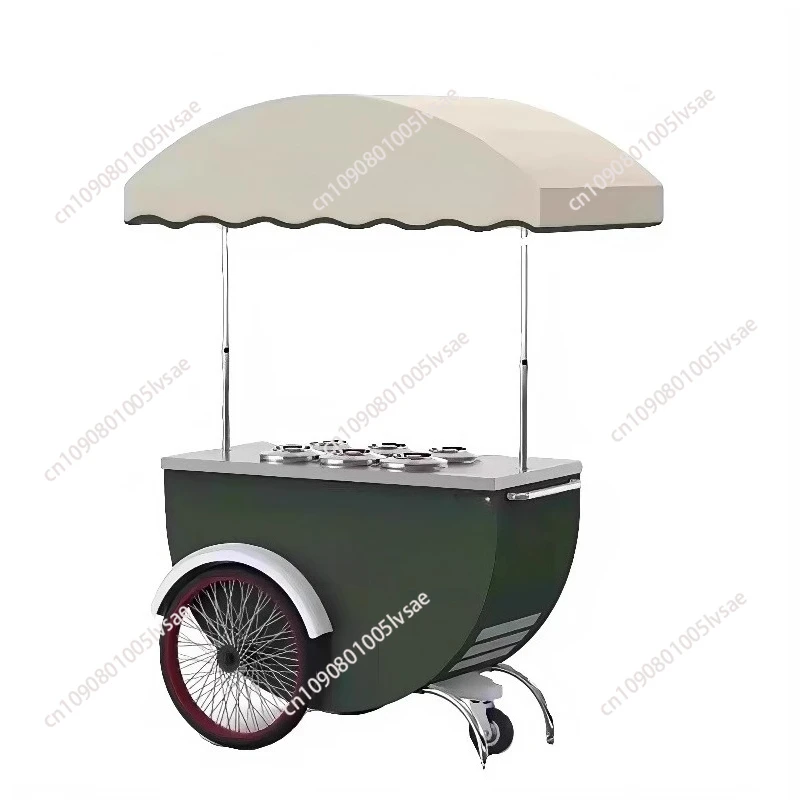 

MJY Outdoor Display Car Mobile Hand Push Ice Cream Promotional Decoration Market Car