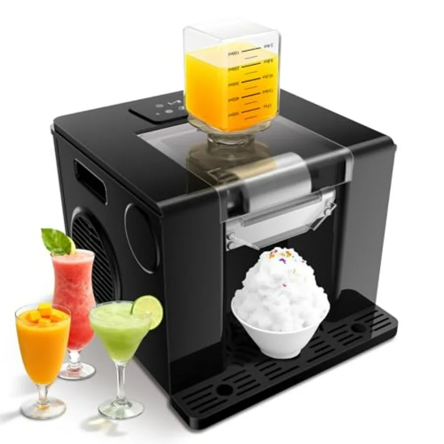 

Sugar Free Slushy Machine No Ice Needed for Home Party Outdoor Use 60S Shaved Ice Maker 280W Frozen Drink Maker with Auto Clean